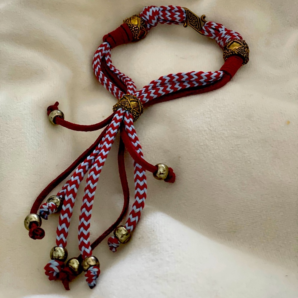 3 for $24 Adjustable string and charm festival bracelet